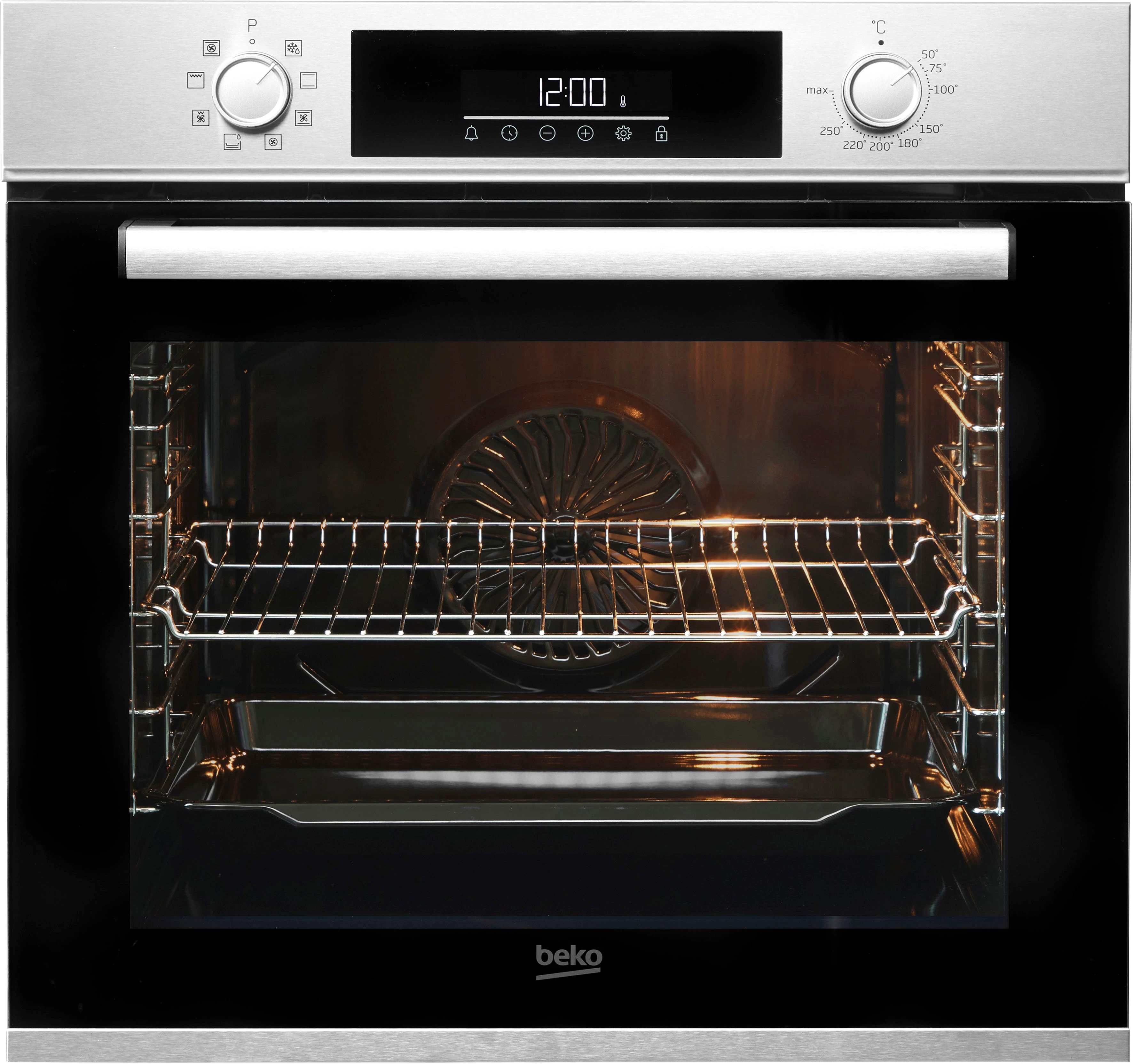 BEKO Backofen-Set BBSM12320X, mit Teleskopauszug nachrüstbar